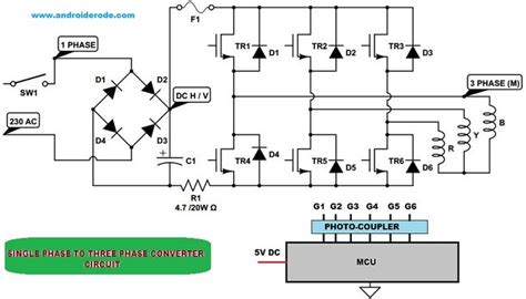 single phase to three converters